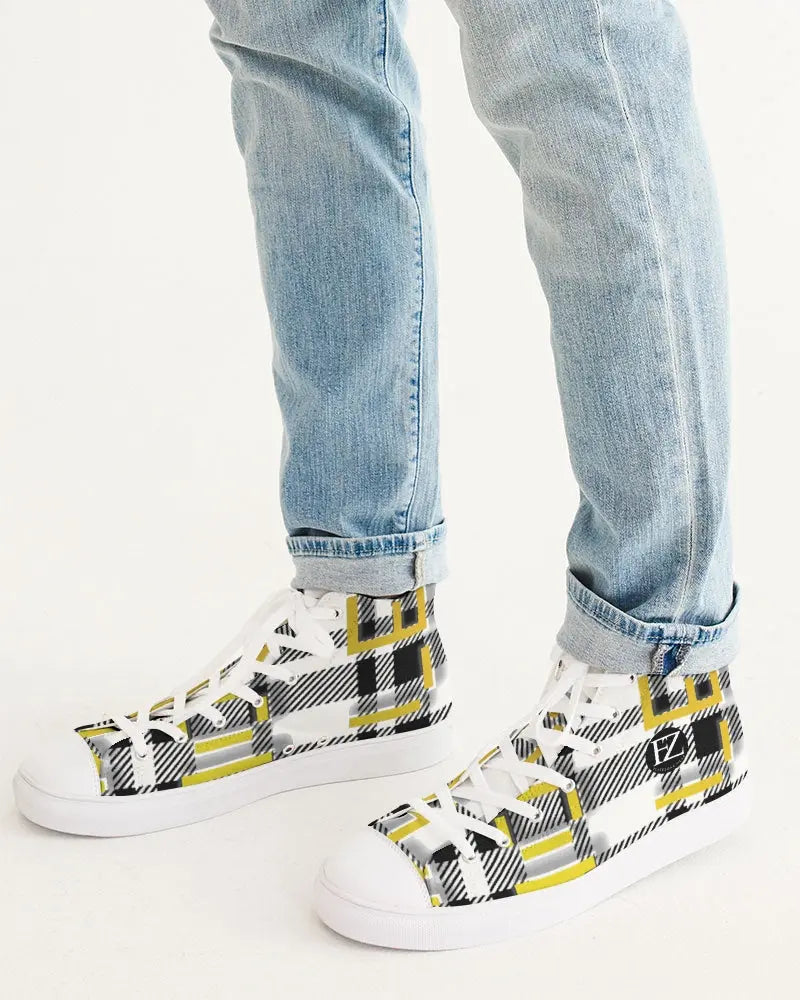 PLAID FLITE TOO Men's Hightop Canvas Shoe Kin Custom