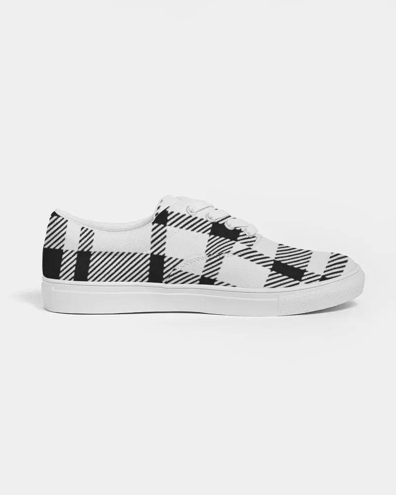 PLAID FLITE Women's Lace Up Canvas Shoe Kin Custom