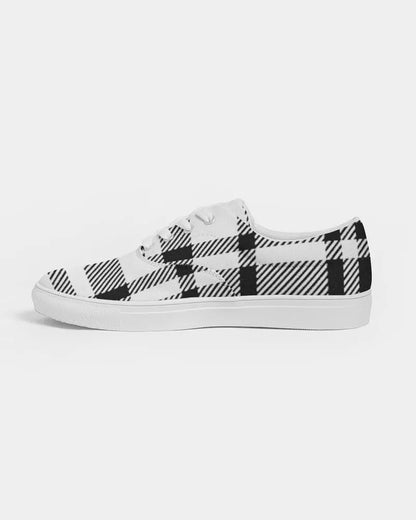 PLAID FLITE Women's Lace Up Canvas Shoe Kin Custom