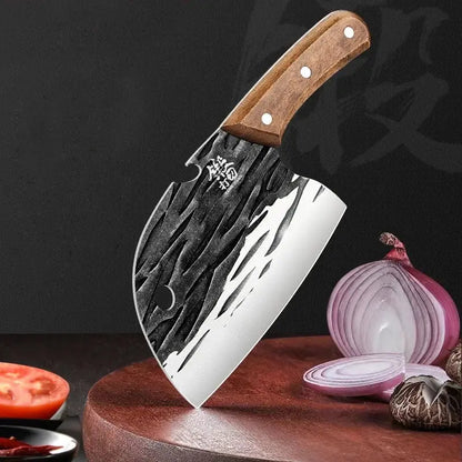 Professional Meat Cleaver Chopping Knife Cutting Kitchen Chopping Knives Utility Boning Stainless Steel Fruit Fish Butcher Knife FZwear