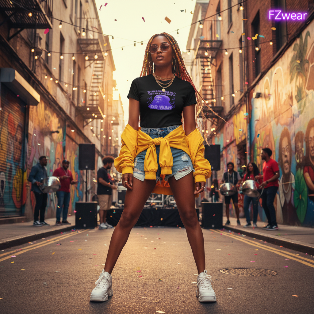 FZ Women's "Or Wah" Slim Fit Crewneck Tee