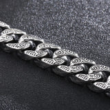 FZ Punk Double Snake Head Stainless Steel Bracelet - FZwear