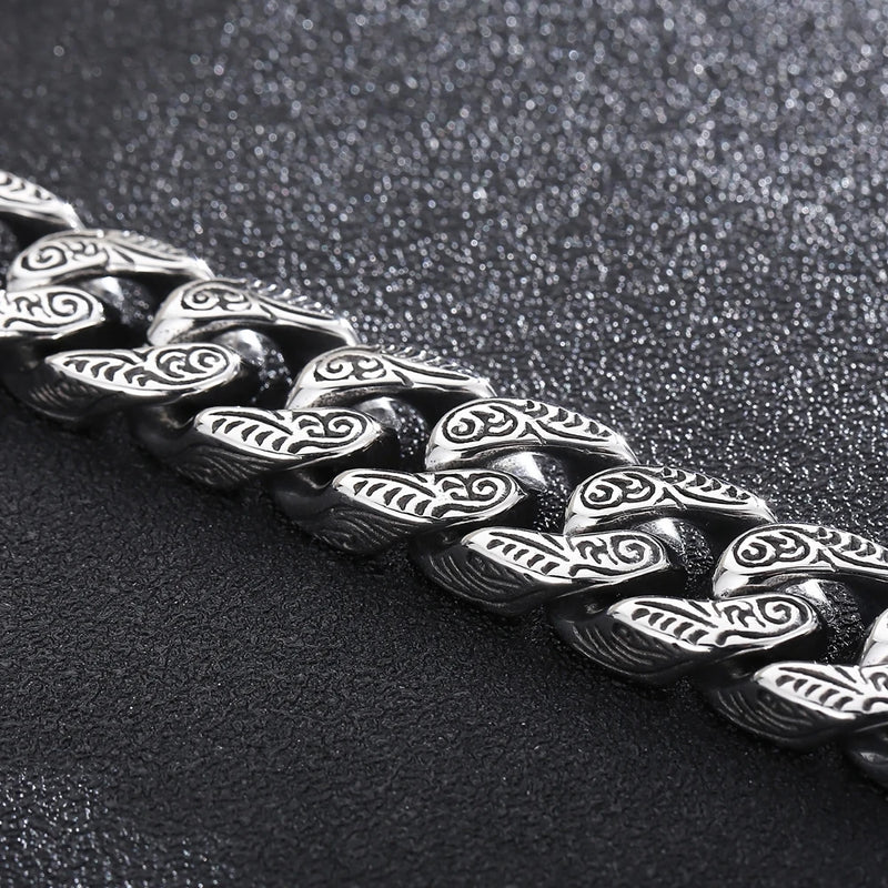 FZ Punk Double Snake Head Stainless Steel Bracelet - FZwear