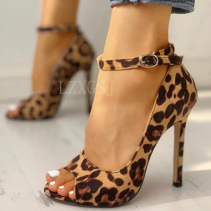FZ Women's Leopard Print High Heels Shoes - FZwear
