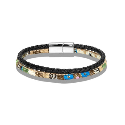 FZ Unisex Boho Surfer Leather Handmade Waterproof Bracelet - FZwear