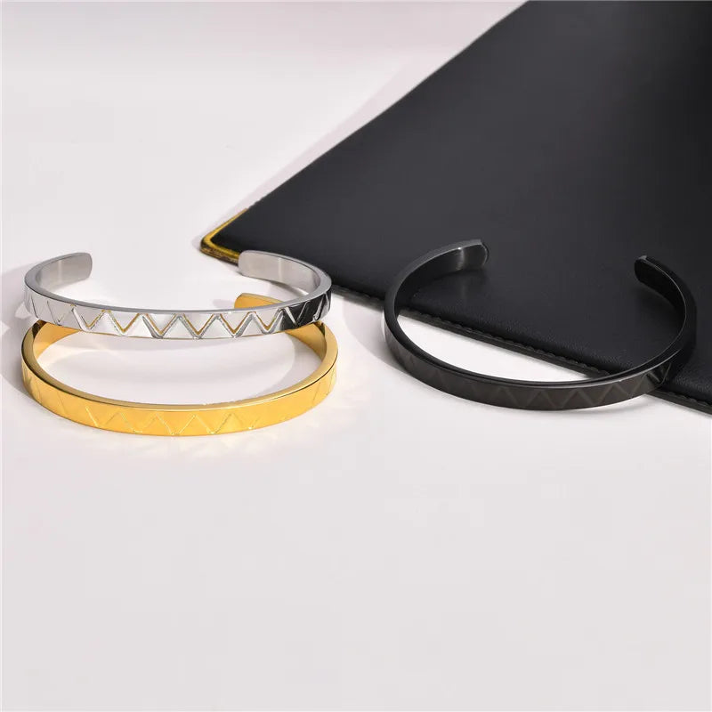 FZ Stainless Steel Viking Norse Wristband Cuff Bracelet