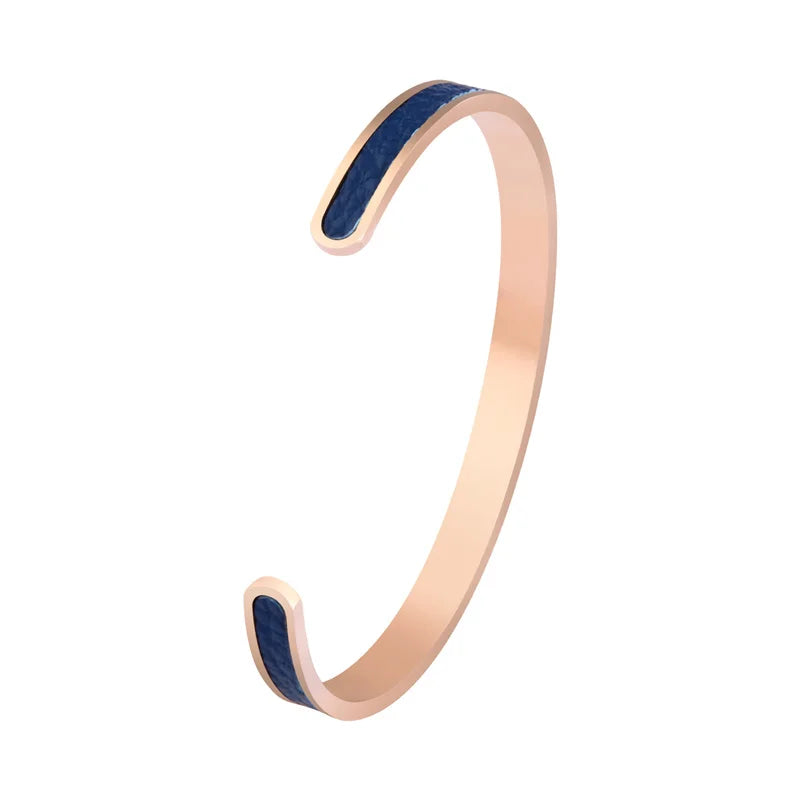 FZ Cuff  Adjustable Stainless Steel PU Leather Bracelet - FZwear