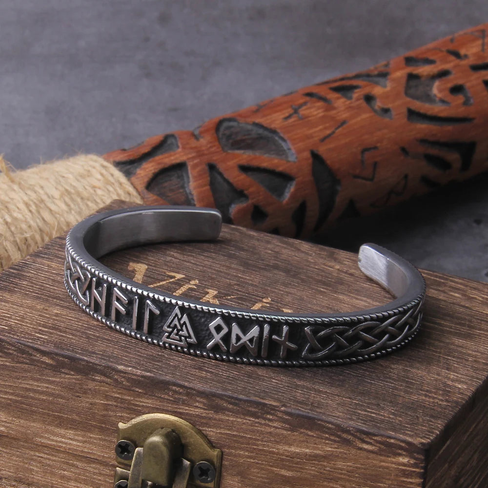 FZ Stainless Steel Nordic Rune Viking Bracelet - FZwear