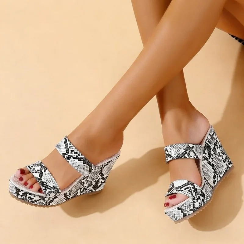 FZ Women's Platform Heightened Flip-flops Wedge Sandals Shoes