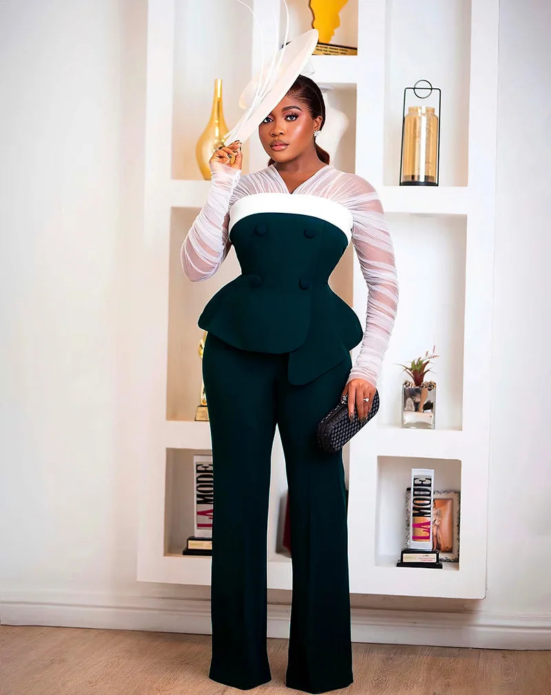 FZ Women's  Pullover Long Sleeve Two Piece Pants Suit - FZwear