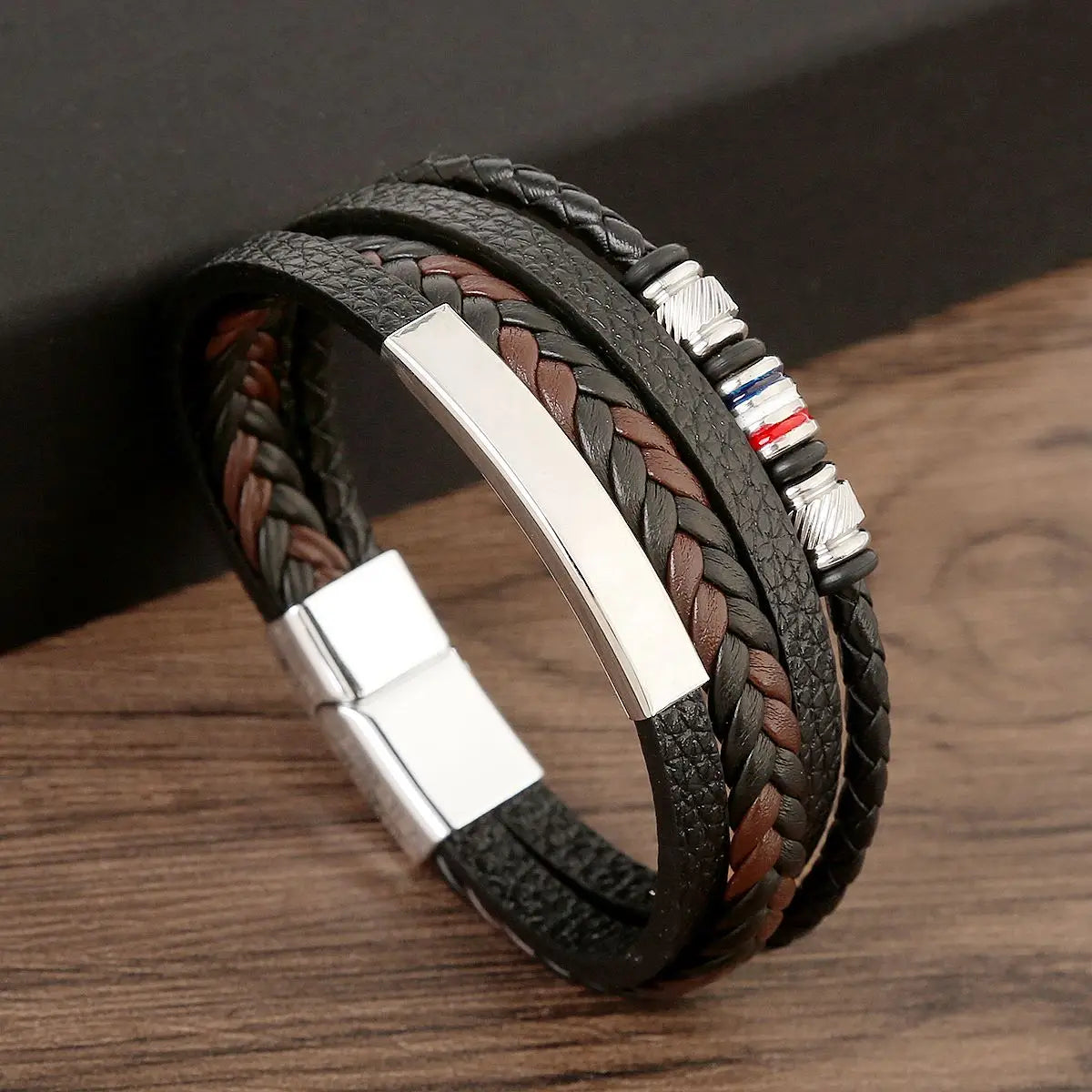 FZ 4 Layer Braided Stainless Steel Trendy Bracelets - FZwear