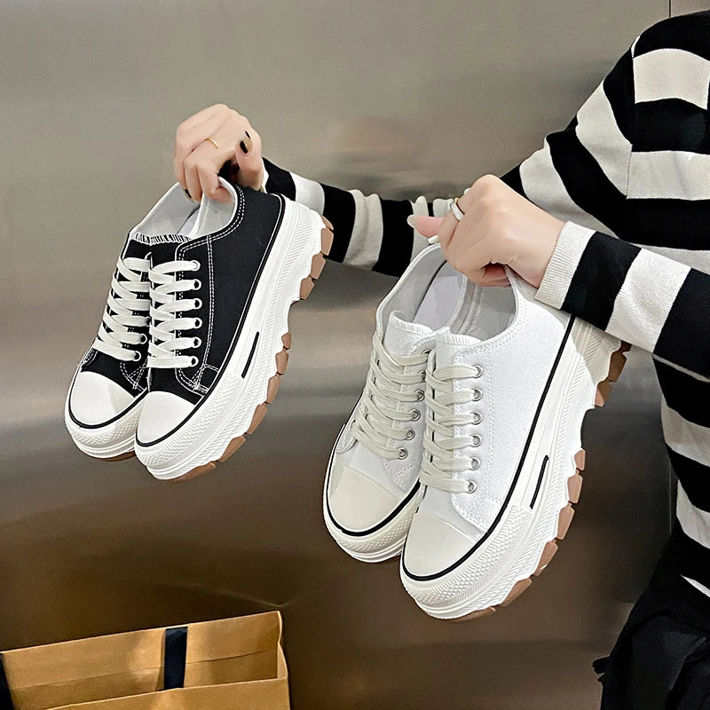 FZ Women's  Vulcanize Platform Canvas Shoes