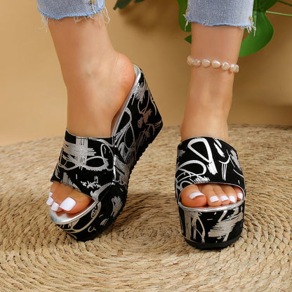 FZ Women's Wedge Slippers Platform Flip Flops Shoes