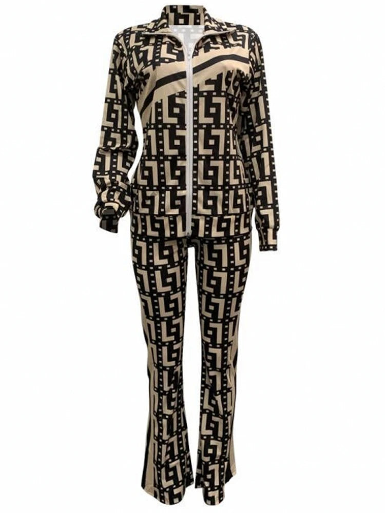 FZ Women's Tracksuit Zipper Stand Collar Pants Suits - FZwear