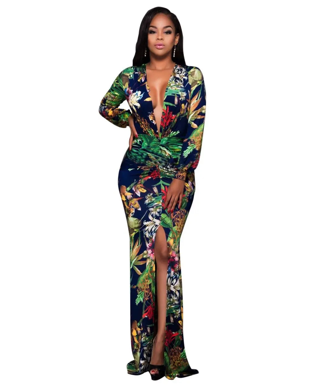 FZ Women's Floor-Length Hollow Out Maxi Sundress