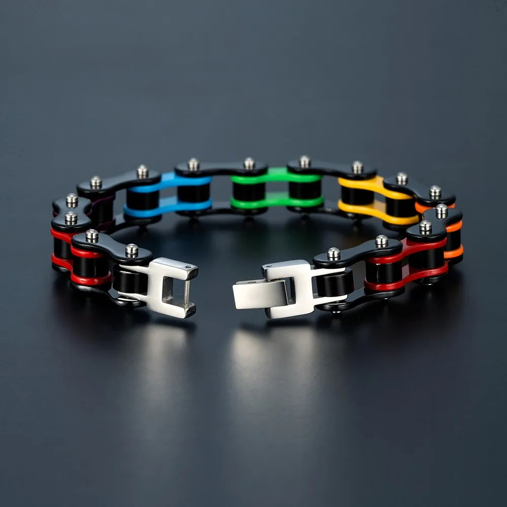 FZ Locomotive Punk Pride Stainless Steel Chain Bracelet - FZwear
