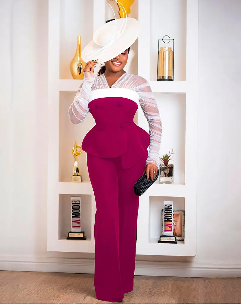 FZ Women's  Pullover Long Sleeve Two Piece Pants Suit - FZwear