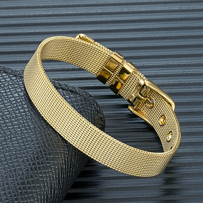 FZ Simple Style 10mm Stainless Steel Mesh Bracelet - FZwear