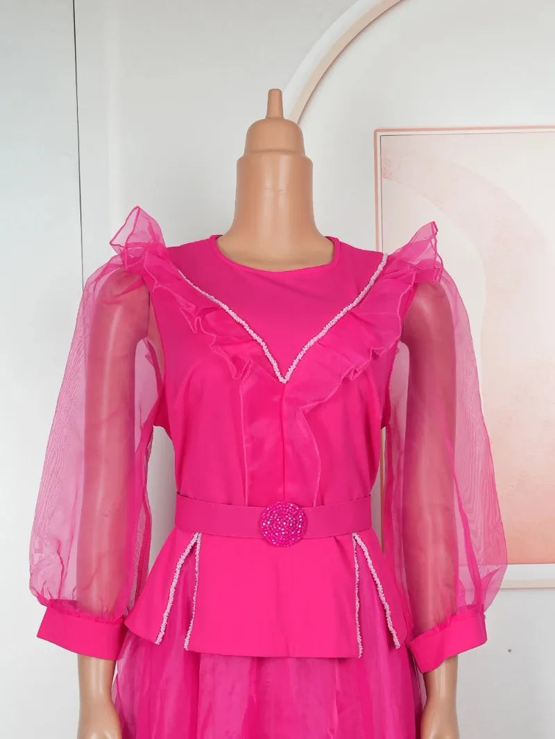 FZ Women's Plus Size Africa Dashiki Party Long Church Dress