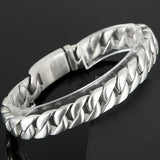 FZ Titanium Matte Stainless Steel Armband Bracelet - FZwear