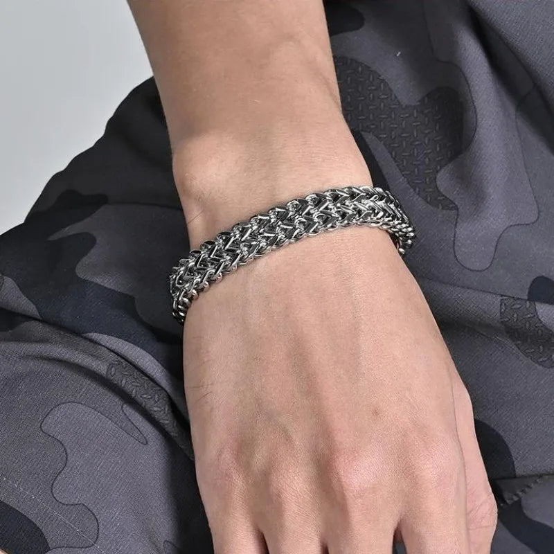 FZ  Hidden Locks 10MM Stainless Steel Hand Chain Bracelet - FZwear