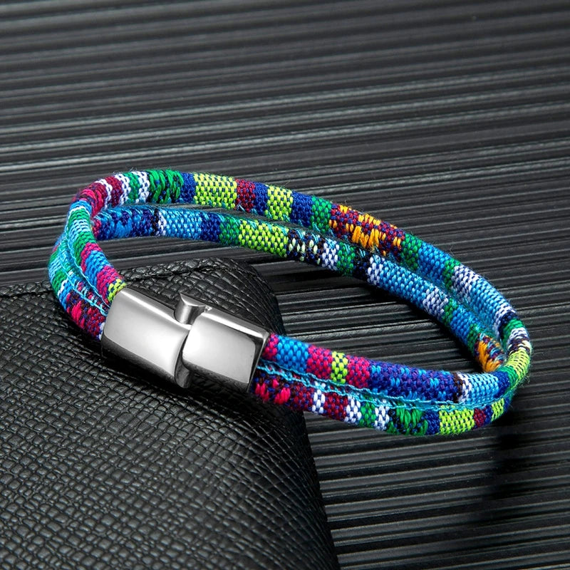 FZ Unisex Handmade Surfer Beach Double Strand Waterproof String Rope Bracelet - FZwear