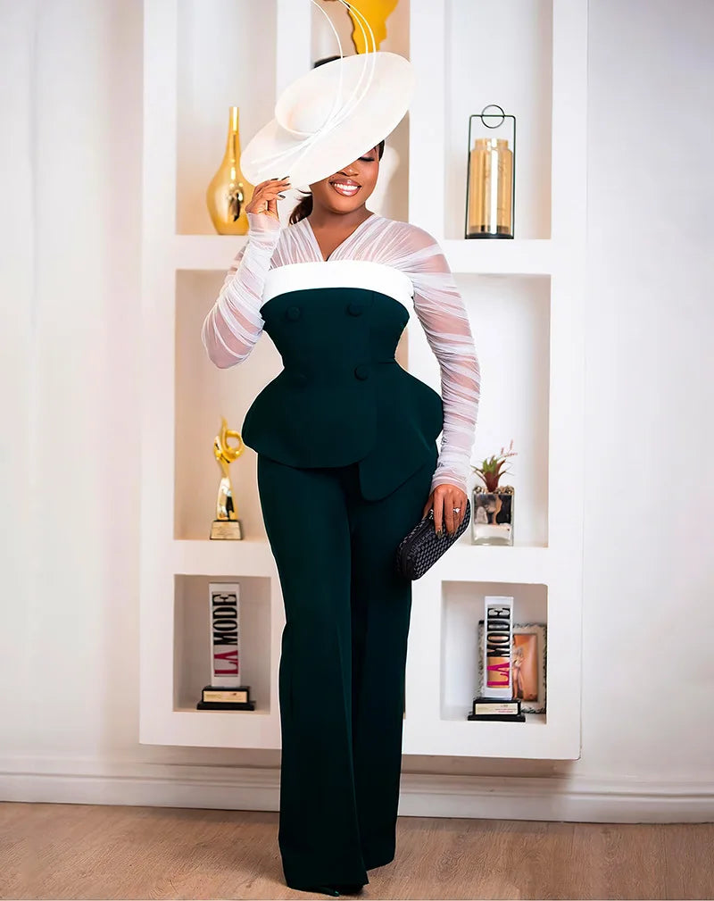 FZ Women's  Pullover Long Sleeve Two Piece Pants Suit - FZwear