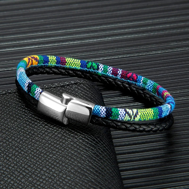 FZ Unisex Boho Surfer Leather Handmade Waterproof Bracelet - FZwear