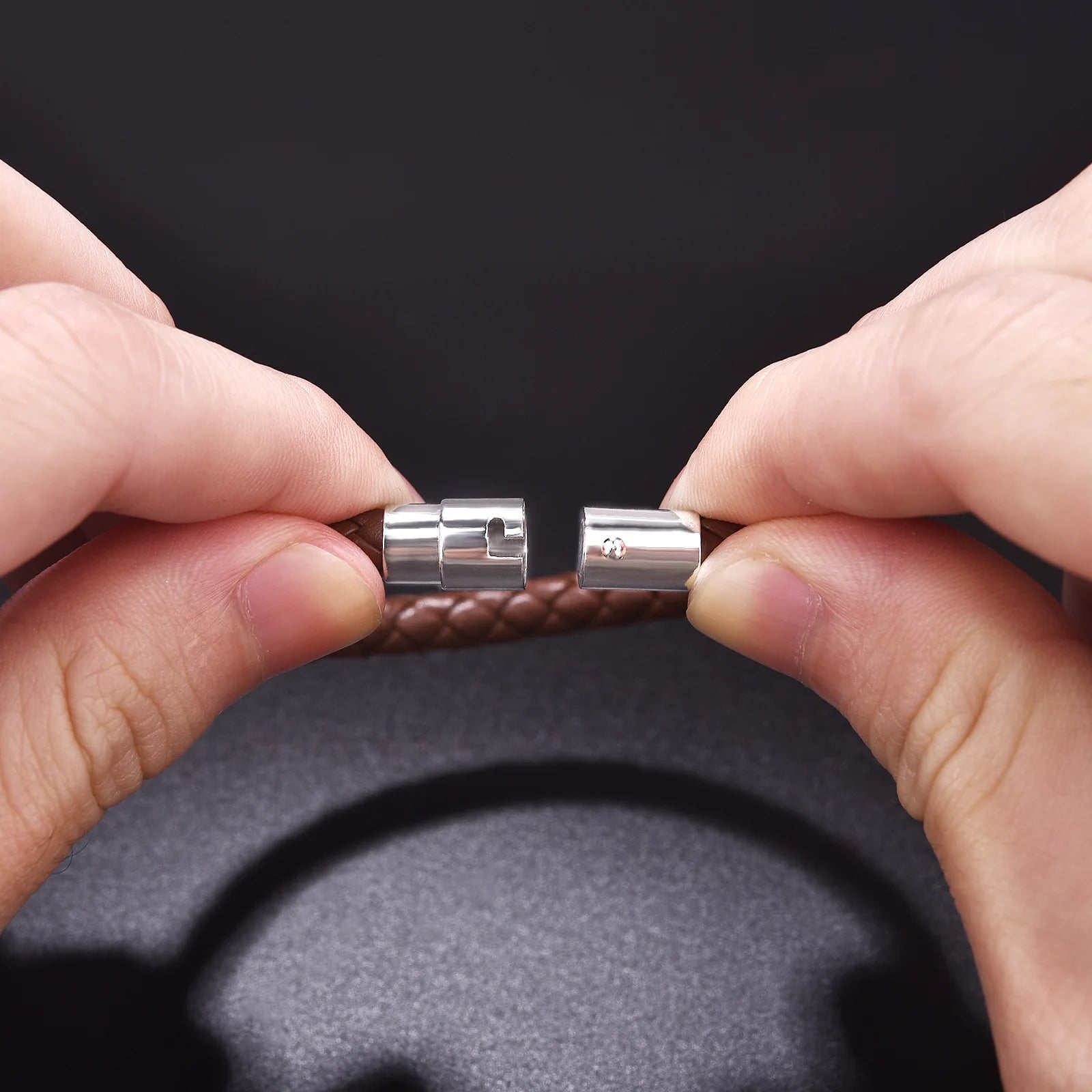 FZ Hand-Woven Leather Rope Magnetic Bracelet - FZwear