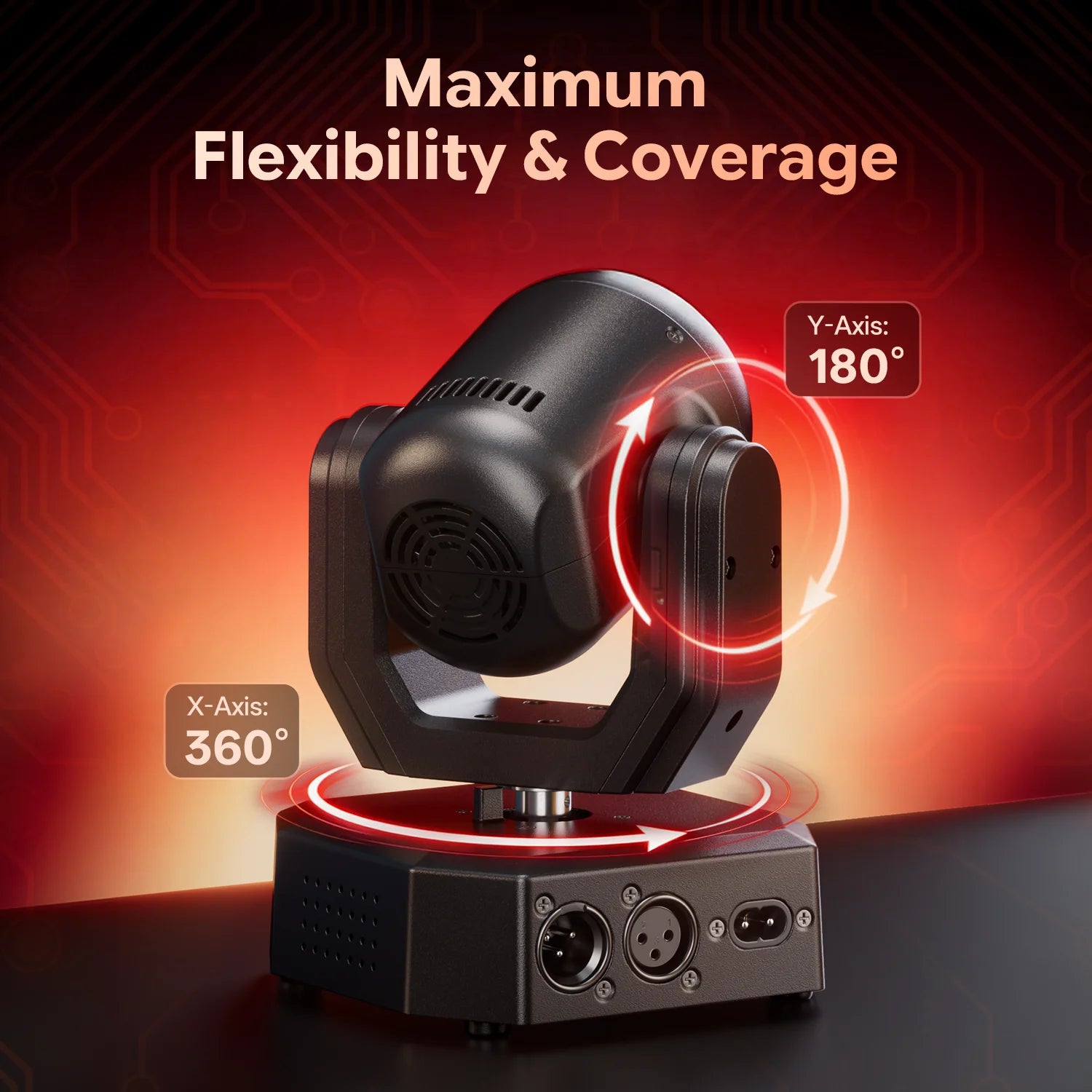 FZ 1/2/4Pcs Mini 50W Bee Eye Moving Head  LED Rotating DMX Stage Lighting