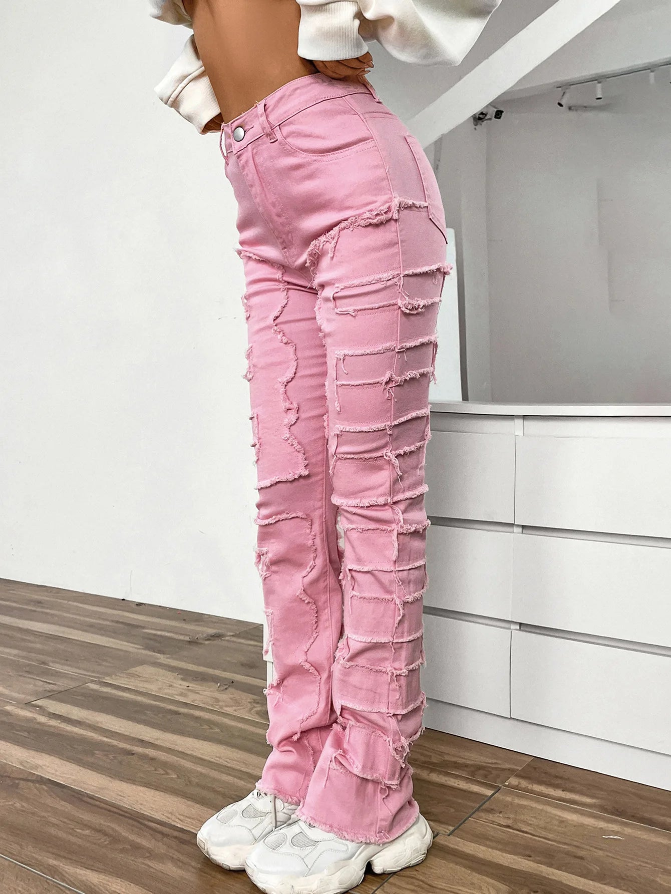 FZ Women's Streetwise Stretch High Street Straight Fit Denim Pants - FZwear