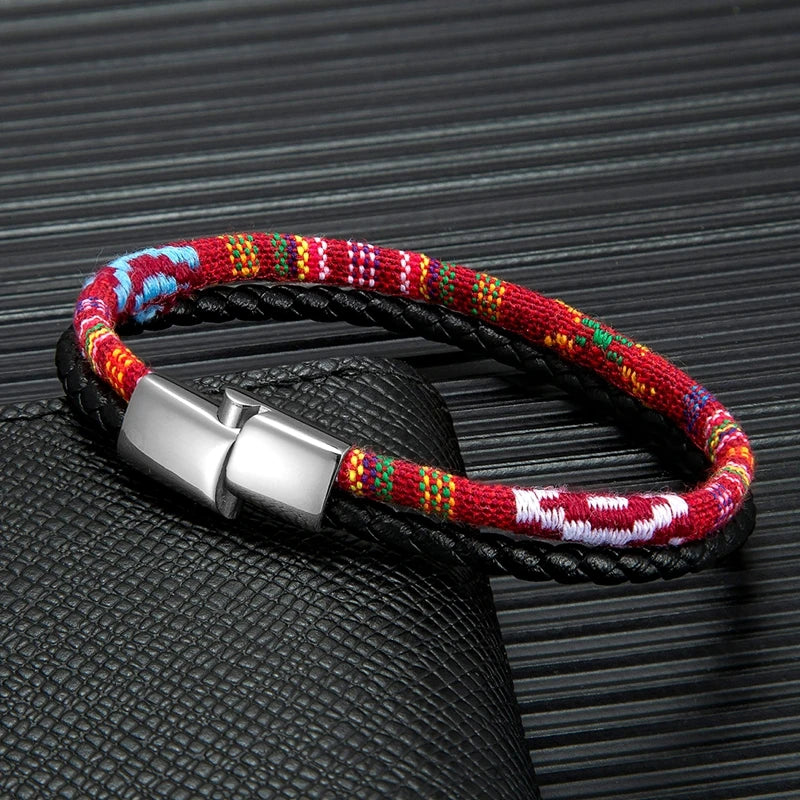 FZ Unisex Boho Surfer Leather Handmade Waterproof Bracelet - FZwear