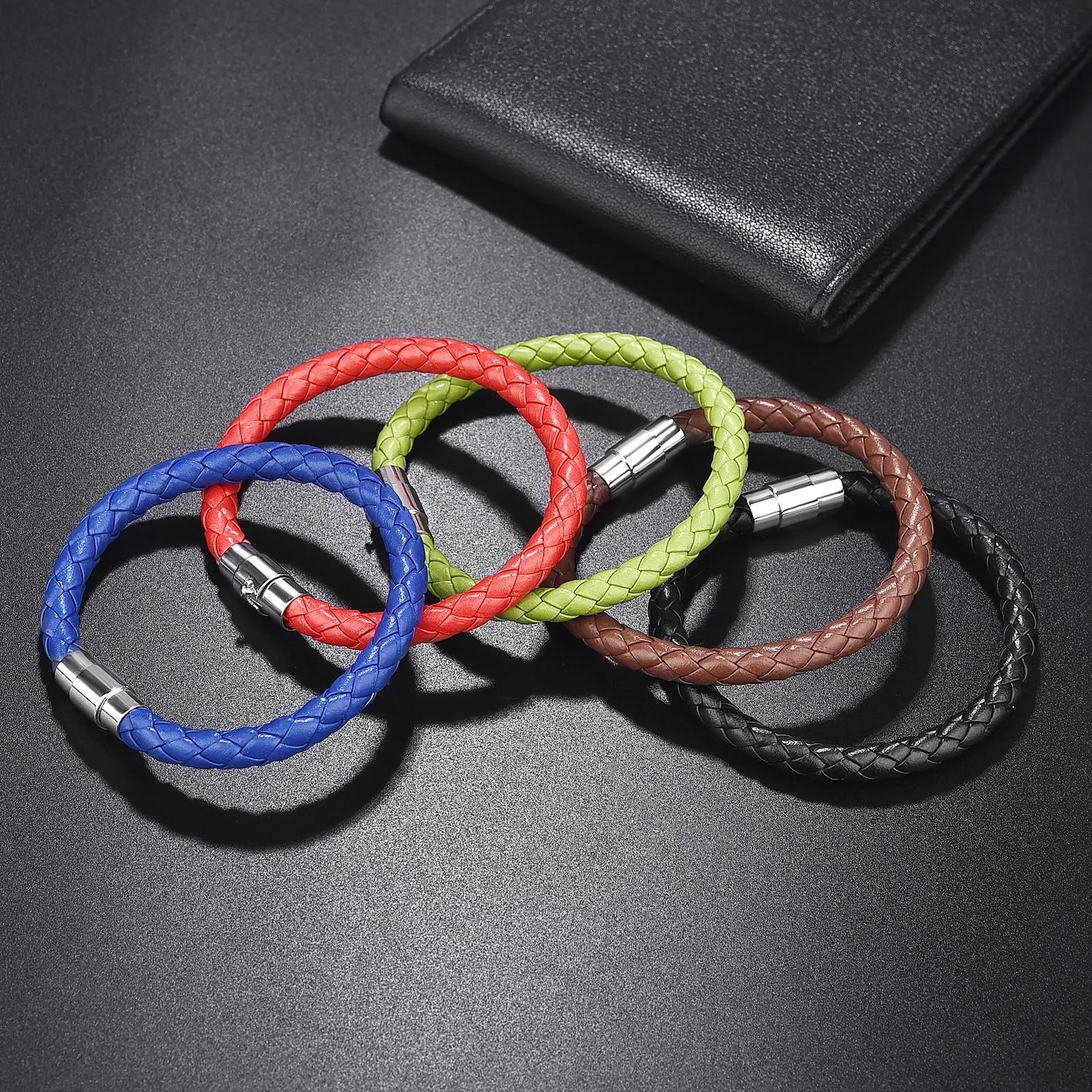 FZ Hand-Woven Leather Rope Magnetic Bracelet - FZwear