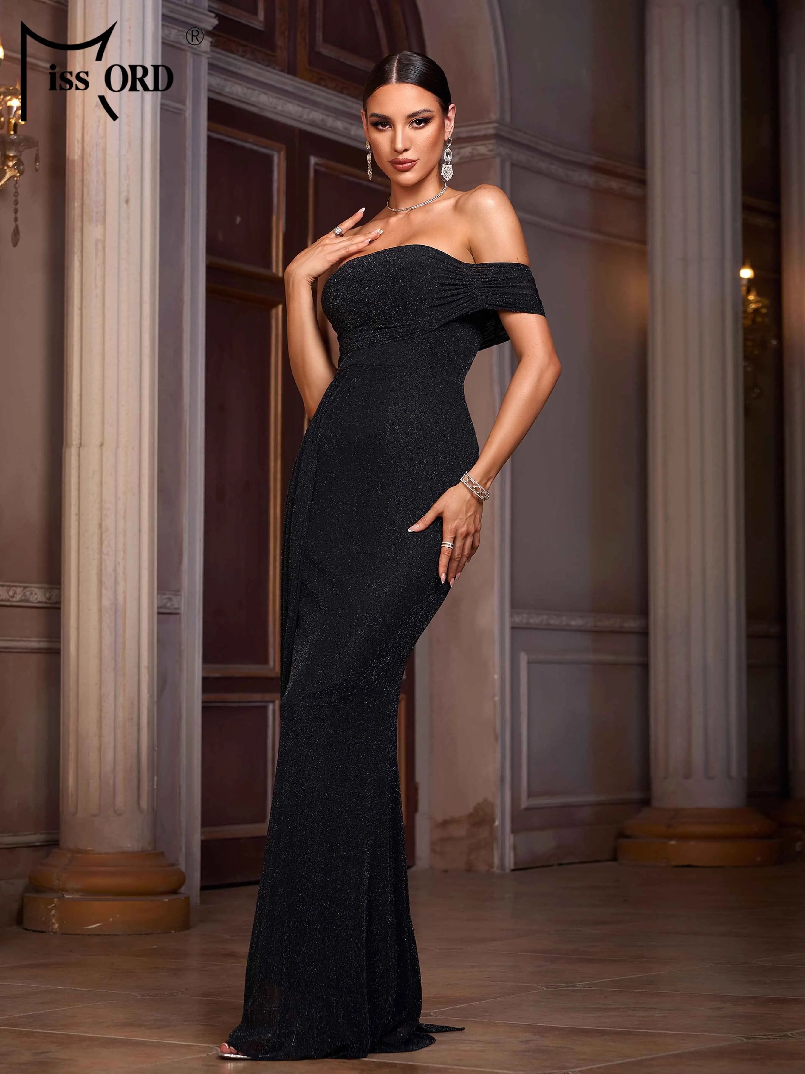 FZ Women's Strapless Mermaid Maxi Cocktail Evening Dress