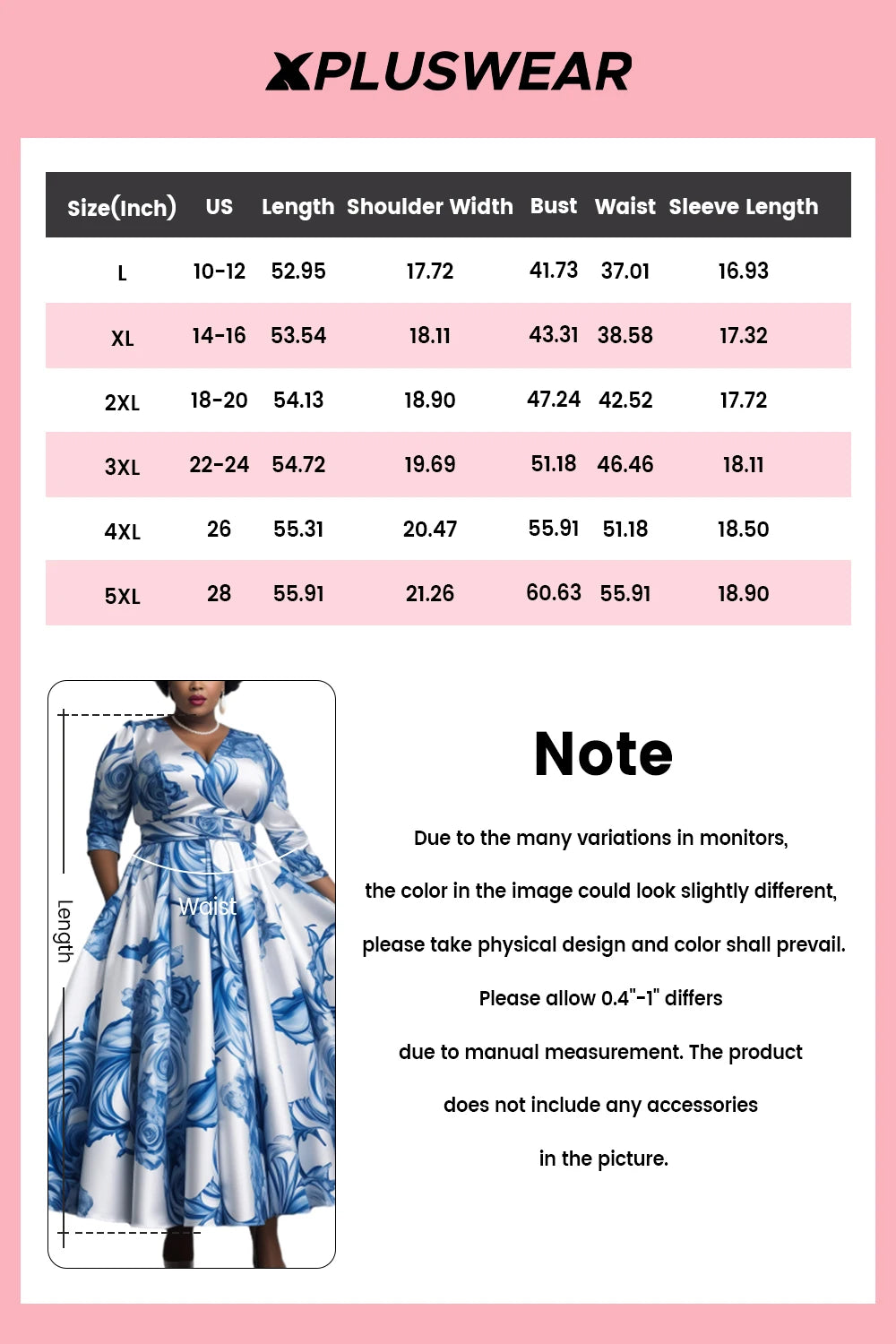 FZ Women's Plus Size Floral V Neck Long Sleeve Pleated Pocket Satin Maxi Dress