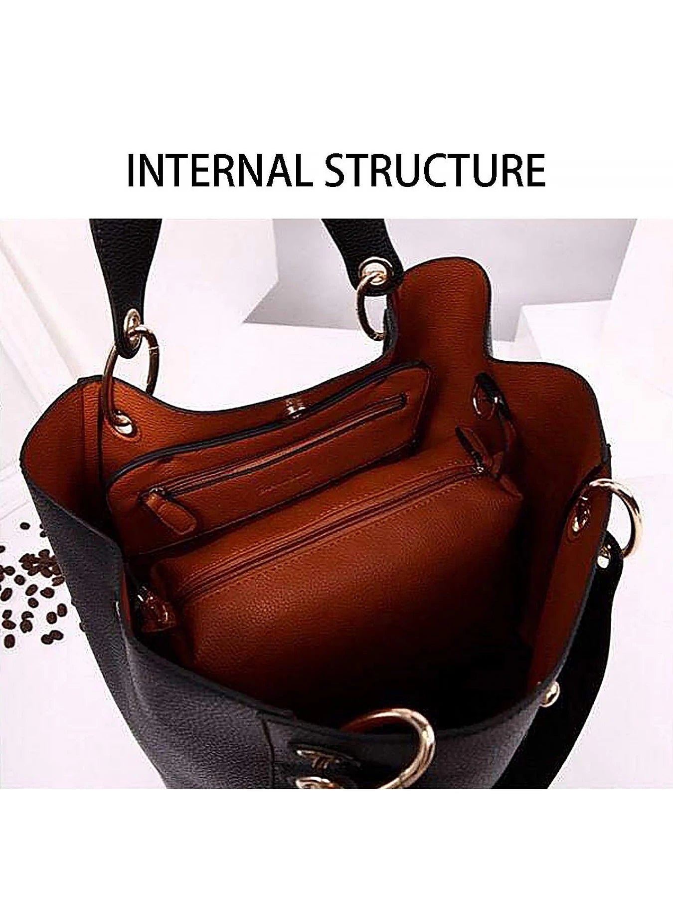 FZ Women's Large Tote Waterproof PU Leather Handbag