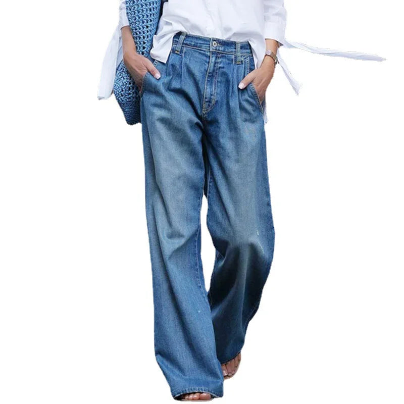 FZ Women's Streetwear Holiday Denim Pants With Pocket