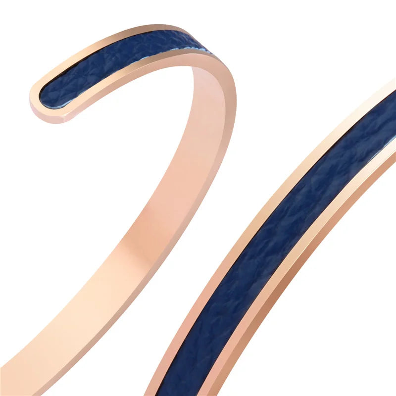 FZ Cuff  Adjustable Stainless Steel PU Leather Bracelet - FZwear