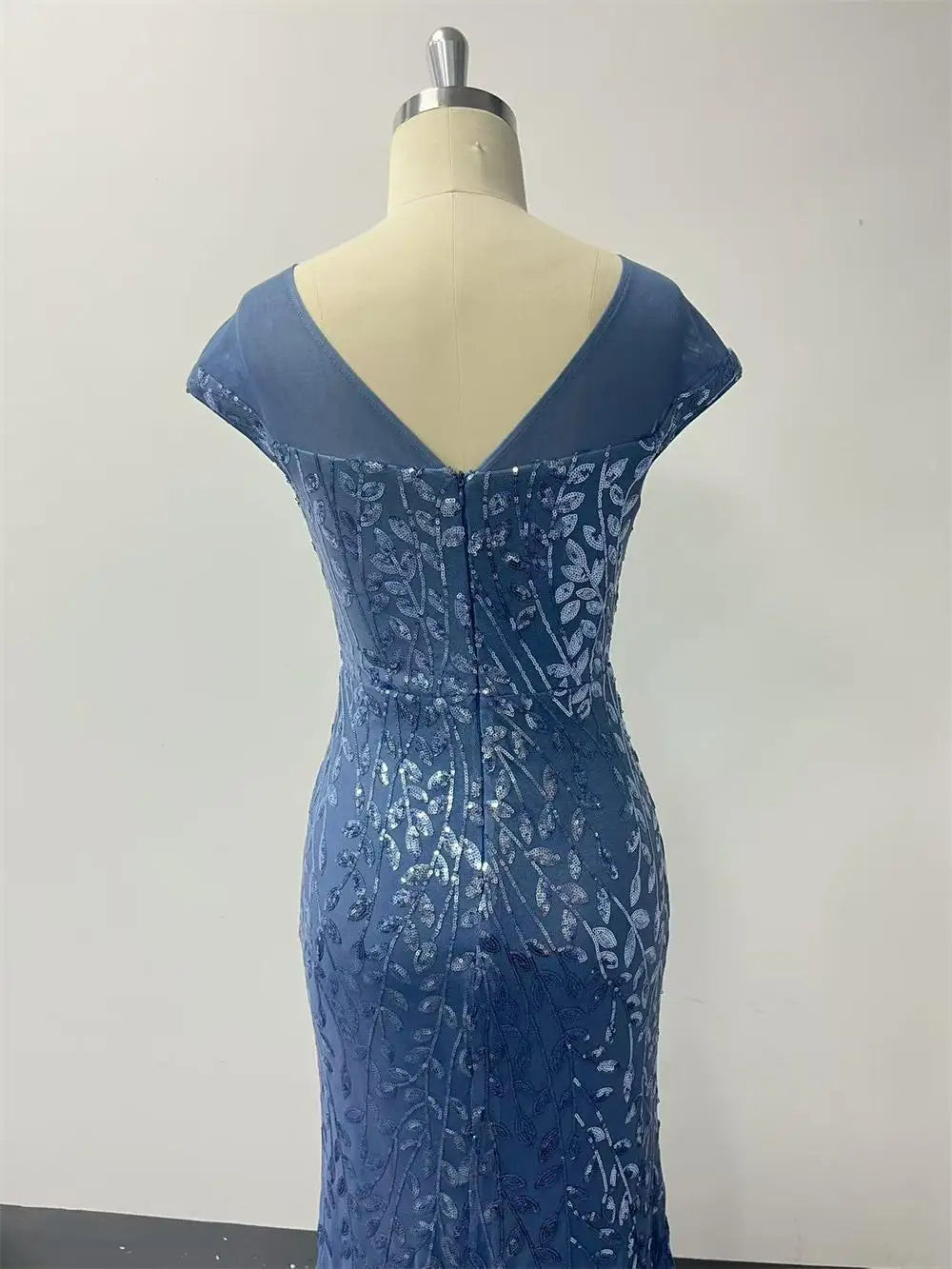 FZ Women Long Sequin Mermaid Floor-Length Cocktail Evening Dress