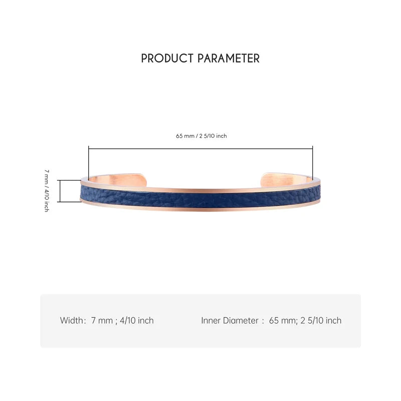 FZ Cuff  Adjustable Stainless Steel PU Leather Bracelet - FZwear