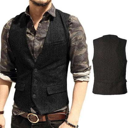 FZ Men's Classical Formal Waistcoat Slim Fit Vest - FZwear