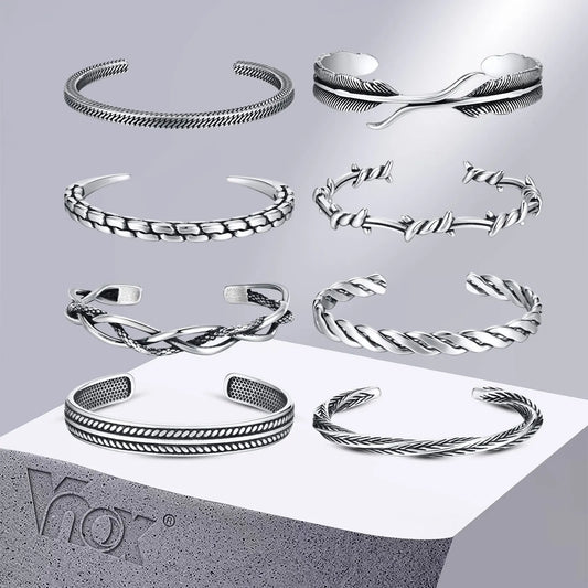 FZ Retro Twisted Stainless Steel Knot Cuff Bracelet - FZwear