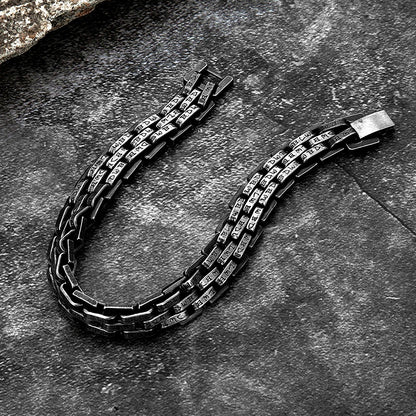 FZ viking characters 10MM Wide Stainless Steel Chain Charm Bracelets - FZwear