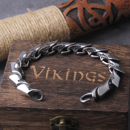 FZ Viking Vintage Punk Stainless Steel Street Culture Bracelet - FZwear