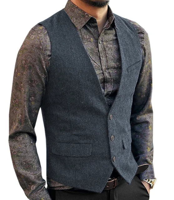 FZ Men's Classical Formal Waistcoat Slim Fit Vest