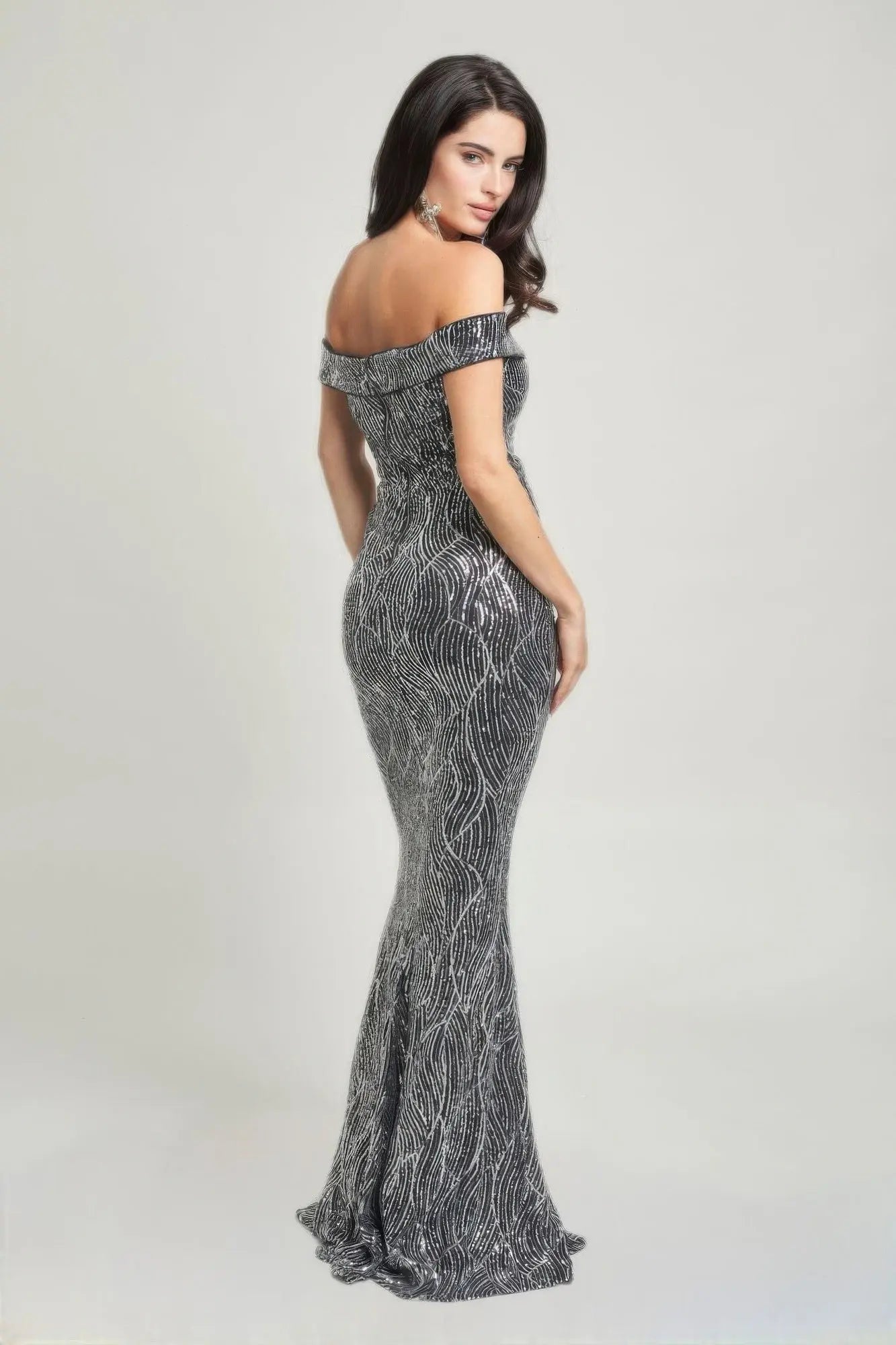 Sirene Sequins Maxi Dress CCWHOLESALECLOTHING