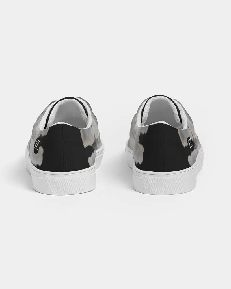 Smoking the highest Men's Lace Up Canvas Shoe Kin Custom