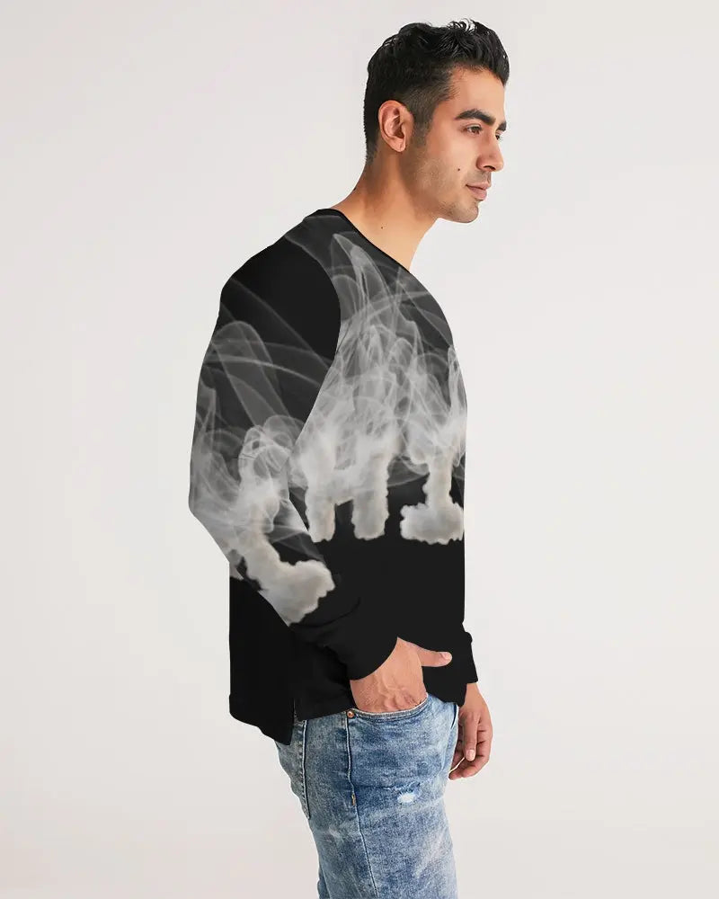 Smoking the highest Men's Long Sleeve Tee Kin Custom
