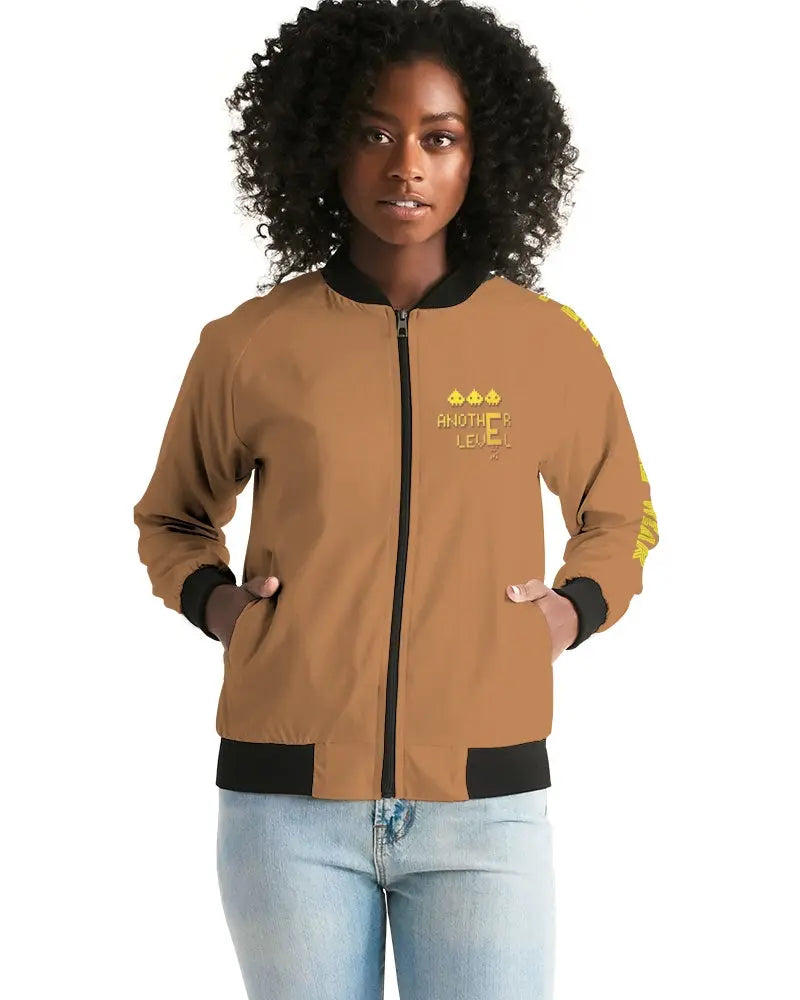 TAN FLITE Women's Bomber Jacket Kin Custom