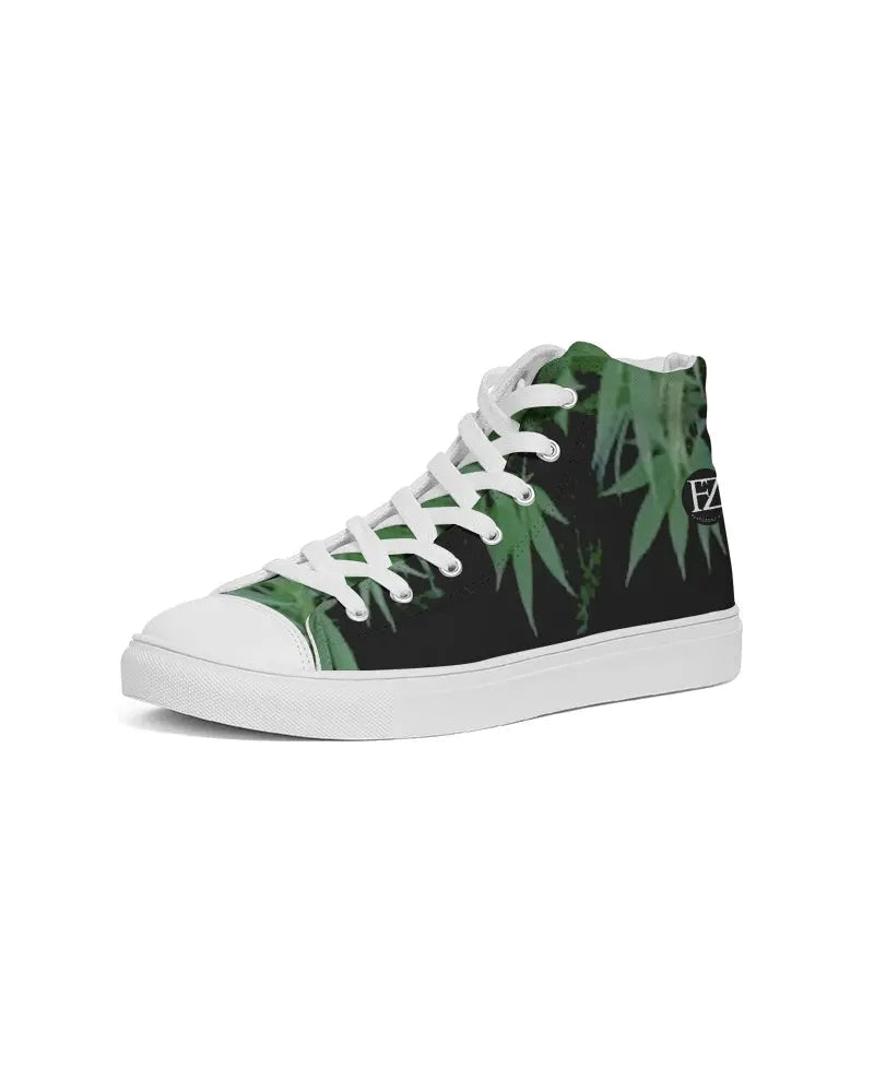 THE BUD - DARKER SHADE Men's Hightop Canvas Shoe Kin Custom